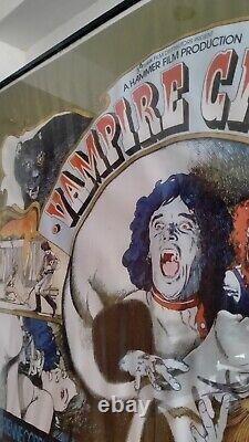 Cirque des vampires 1972 Affiche de film originale britannique Quad Hammer Horror 30x40