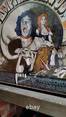 Cirque des vampires 1972 Affiche de film originale britannique Quad Hammer Horror 30x40