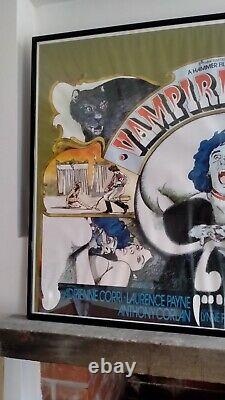 Cirque des vampires 1972 Affiche de film originale britannique Quad Hammer Horror 30x40