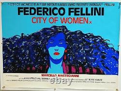 City Of Women Original Uk British Quad Film Poster (1981) Rolled Fellini 30x40