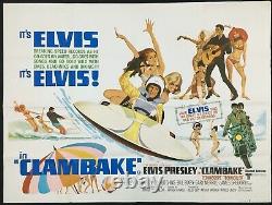 Clambake Original Quad Movie Affiche Elvis Presley 1967