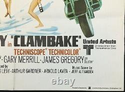 Clambake Original Quad Movie Affiche Elvis Presley 1967