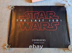 Collection d'affiches originales du quadriptyque Star Wars du cinéma britannique
