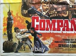 Companeros Original Film Quad Poster 1970 Franco Nero, Tom Chantrell Art