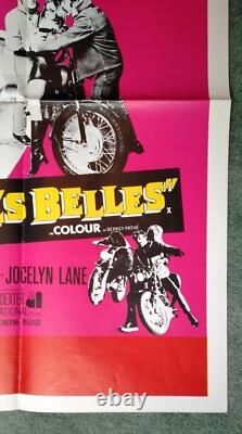 Comtesse Dracula / Les Belles de l’enfer affiche originale quad du film Hammer Horror - Biker