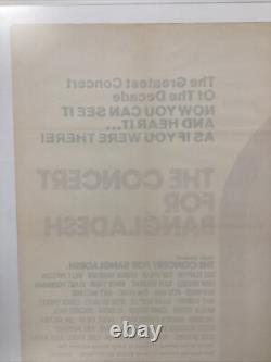 Concert pour le Bangladesh 1972 Affiche de film originale UK Quad 40x30 pouces