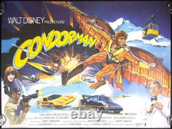 Condorman AFFICHE QUAD ORIGINAL Film Disney Michael Crawford Oliver Reed 1981