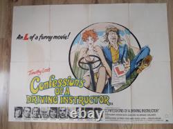 Confessions d'un moniteur de conduite affiche originale du film 1976 UK quad