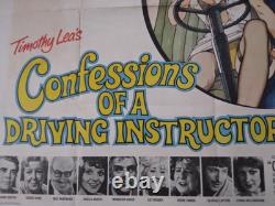 Confessions d'un moniteur de conduite affiche originale du film 1976 UK quad