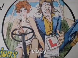 Confessions d'un moniteur de conduite affiche originale du film 1976 UK quad