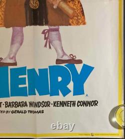 Continuez Henry Affiche de Film Original Quad Sidney James Kenneth Williams