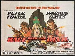 Course avec le Diable Affiche de Cinéma Originale Quad Peter Fonda 1975