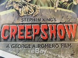 Creepshow Originale 1982 Britannique Quad Movie Poster, C8.5 Very Fine / Near Mint