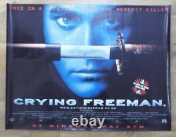 Crying Freeman 1996 Affiche De Cinéma Originale Du Royaume-uni Quad Double Face Rare
