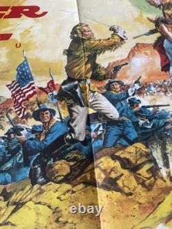 Custer de l’Ouest Affiche Quad originale britannique de 1967 Robert Shaw Custer de l’Ouest Affiche Quad originale britannique de 1967 Robert Shaw