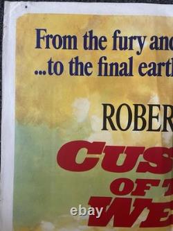 Custer de l’Ouest Affiche Quad originale britannique de 1967 Robert Shaw Custer de l’Ouest Affiche Quad originale britannique de 1967 Robert Shaw