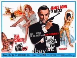 DE RUSSIE AVEC AMOUR (1962) Affiche de film britannique Quad 30x40 de James Bond