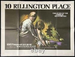 DIX 10 Rillington Place Affiche De Cinéma Originale Quad Richard Attenborough 1971