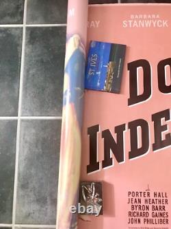 DOUBLE INDEMNITÉ Affiche de film British Quad DS BARBARA STANWYCK FRED MACMURRAY