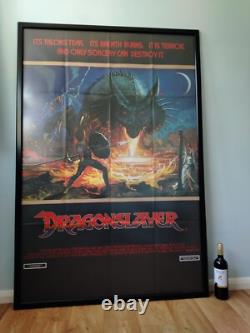 DRAGONSLAYER (1981) affiche de film originale UK 40 x 60 (double quad) Disney