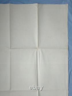 DRAGONSLAYER (1981) affiche de film originale grande 40x60 double quad du Royaume-Uni DISNEY