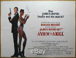 Dangereusement Vôtre (1985) Affiche Film Quad Britannique Original / Film, James Bond 007