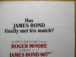 Dangereusement Vôtre (1985) Affiche Film Quad Britannique Original / Film, James Bond 007