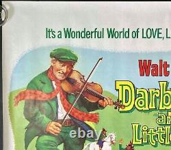 Darby O'Gill et les petits gens AFFICHE QUAD ORIGINALE DU FILM DISNEY