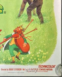 Darby O'Gill et les petits gens AFFICHE QUAD ORIGINALE DU FILM DISNEY