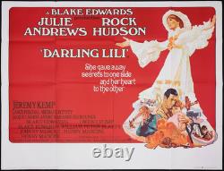 Darling Lili ORIGINAL Quad Affiche de Film Rock Hudson Julie Andrews 1970