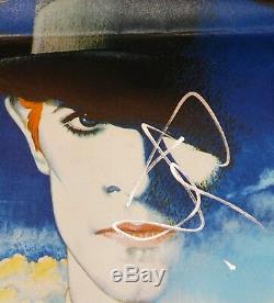David Bowie Homme Qui Est Tombé À Terre Signée À La Main Uk Quad Affiche Du Film Uacc Concessionnaire