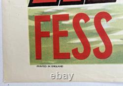 Davy Crockett et les Pirates du Fleuve 1956 Affiche de Film Originale UK Quad