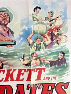 Davy Crockett et les Pirates du Fleuve 1956 Affiche de Film Originale UK Quad