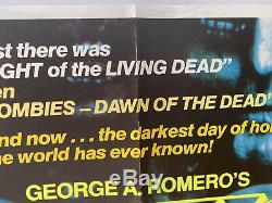 Day Of The Dead Original Britannique British Film Quad Poster 1985 Romero