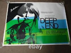 Deep End 1970 Uk Quad Film Poster (jane Asher/diana Dors) (jerzy Skolimowski)