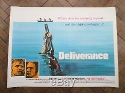 Deliverance (1972) Uk Quad Cinema Affiche De Film Lin-backed Affiche Du 70