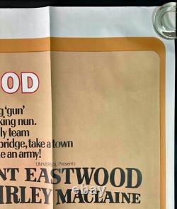 Deux mules pour soeur Sara Affiche de film originale Quad Clint Eastwood 1970