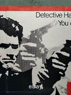 Dirty Harry (1971, Rr1974) Affiche Originale Du Quad Britannique Clint Eastwood