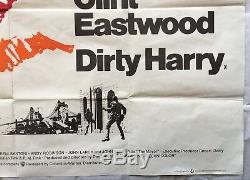 Dirty Harry, Film Original Film Britannique Quad 1971 Poster, Clint Eastwood