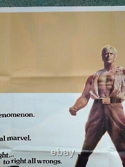 Doc Savage L'homme De Bronze (1975) Affiche Originale Du Quad Britannique B