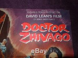 Docteur Jivago Aberdeen Ecosse Affiche Cinéma Film Quad Cru 28 X 39