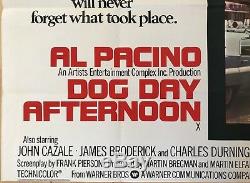 Dog Day Afternoon D'origine Britannique Film Quad Uk Film 1975 Al Pacino