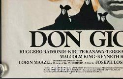 Don Giovanni Affiche de Film Originale Quad Joseph Losey Mozart 1979