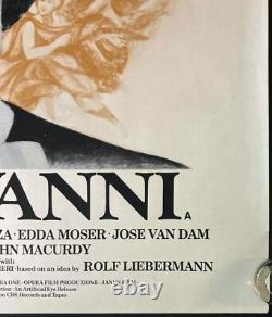 Don Giovanni Affiche de Film Originale Quad Joseph Losey Mozart 1979