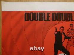 Double Double-0-seven (années 1980) -affiche Originale De Quad Au Royaume-uni, James Bond 007, Rare