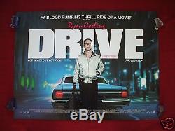 Drive 2011: Affiche Du Film Britannique Quad Ryan Gosling Carey Mulligan D / S