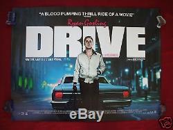 Drive 2011: Affiche Du Film Britannique Quad Ryan Gosling Carey Mulligan D / S
