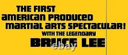 ENTREZ DANS LE DRAGON (1973) Affiche de film classique de Bruce Lee format UK quad 30x40