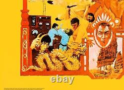 ENTREZ DANS LE DRAGON (1973) Affiche de film classique de Bruce Lee format UK quad 30x40