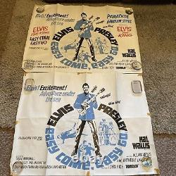 Easy Come Easy Go 1960's Very Rare Original Film Britannique Posters Quad- Elvis Presley